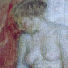 Nude Against Red Drapes  © Miriam A. Kilmer